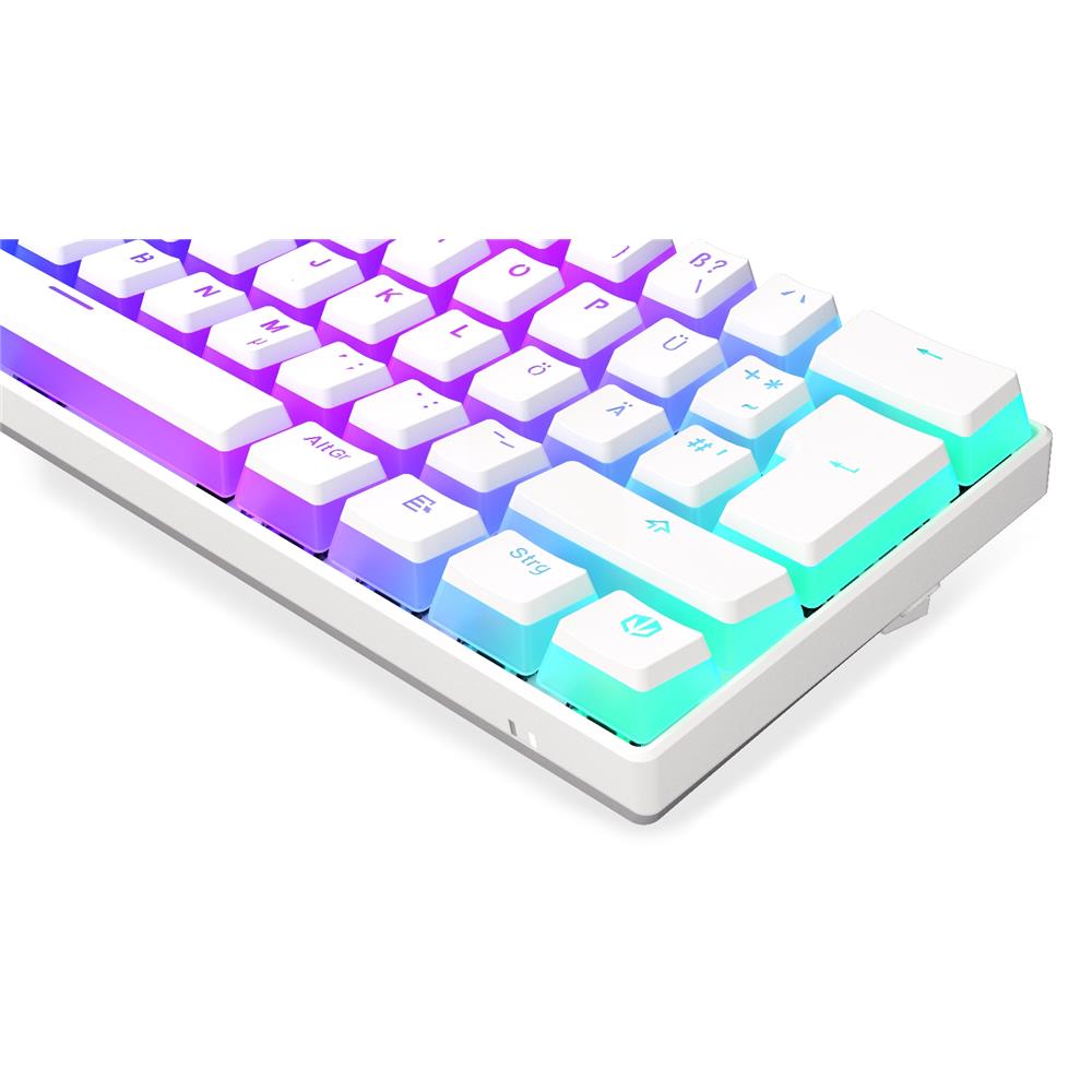 ENDORFY Thock Compact Wireless DE Kailh Box Black Onyx White Pudding, Tastatur, DE-Layout, Weiß, Kabellos