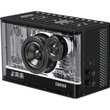 Edifier QD35 kompaktes Bluetooth-Lautsprechersystem mit RGB-Lichteffekten, Schwarz