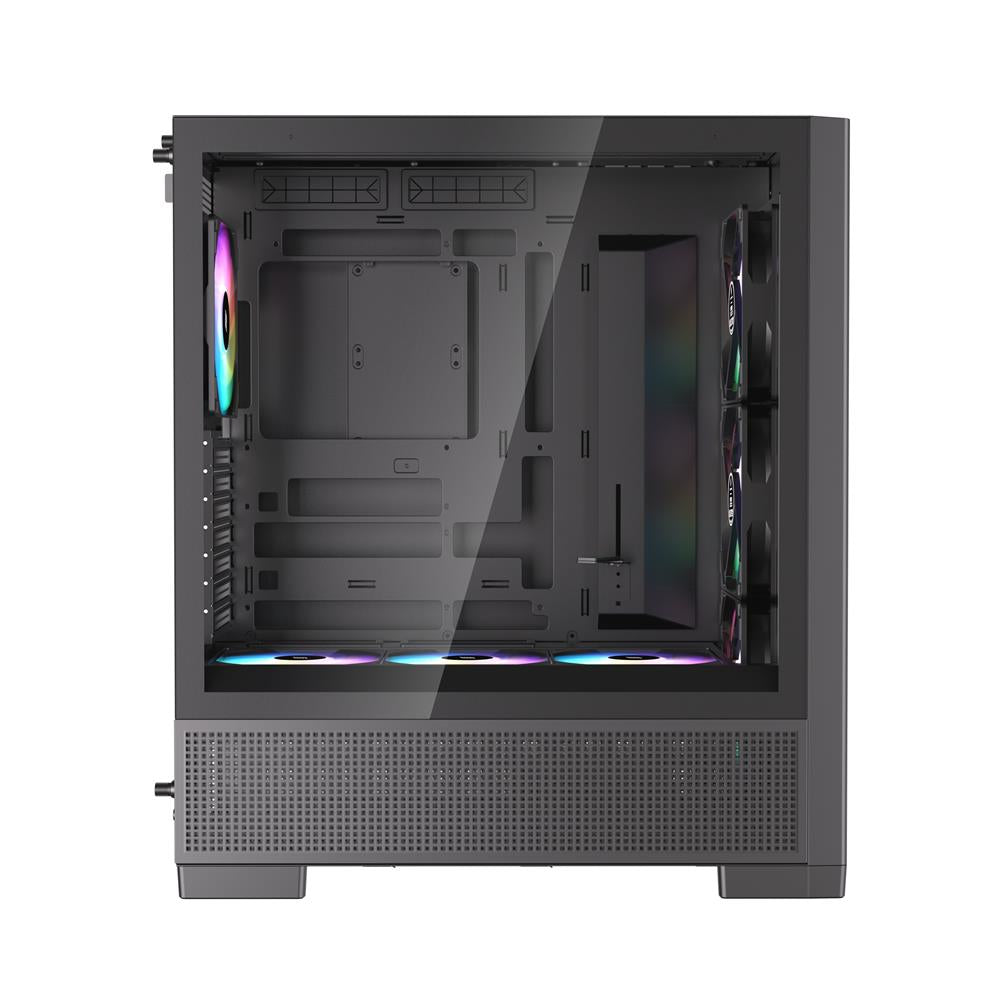 Silentware Air 2000 A-RGB Black – Midi Tower mit Glas-Seitenfenster & 7 RGB-Lüftern für maximalen Airflow