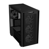 ASUS A21 PLUS TG ARGB Black microATX PC Gehäuse mit Mesh Front und 4 ARGB Lüftern