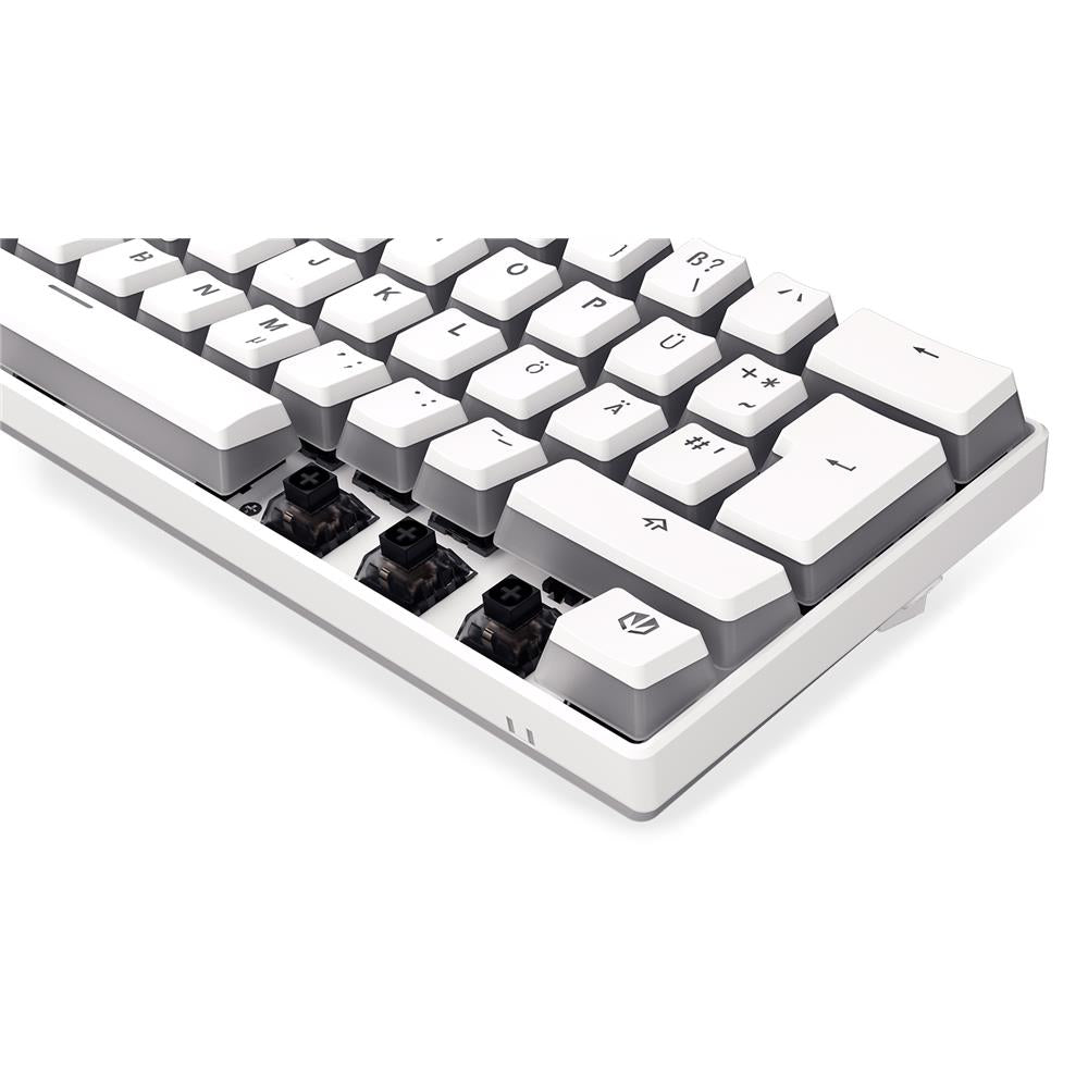 ENDORFY Thock Compact Wireless DE Kailh Box Black Onyx White Pudding, Tastatur, DE-Layout, Weiß, Kabellos