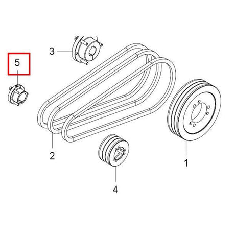 Nilfisk Original 31000754 Bushing 1 Inch JA Buchse