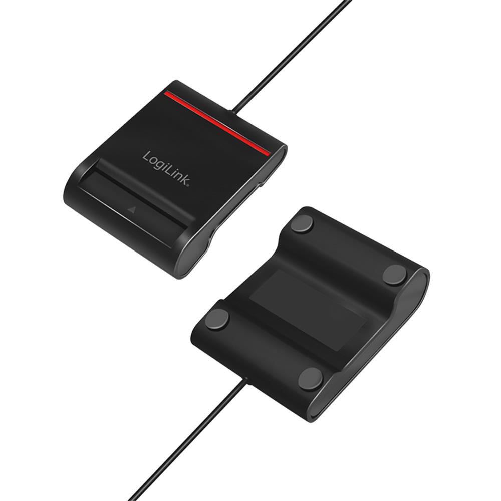 LogiLink USB 2.0-Kartenleser, für Smart-ID, schwarz