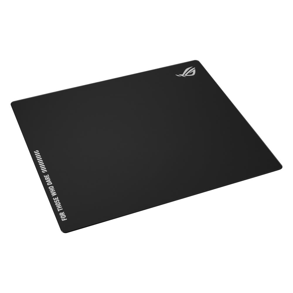 ASUS ROG Moonstone Ace L Black Gaming-Mauspad (gehärtetes Glas, rutschfest, 500 x 400 mm, schwarz)