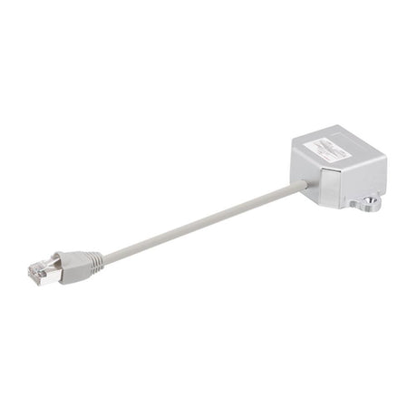 LogiLink T-Adapter RJ45 Stecker 2x RJ45 Buchse ISDN geschirmt 15cm Metallgehäuse Anschlussadapter