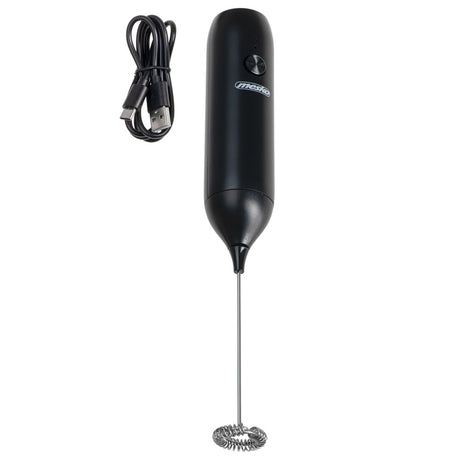 MS 4534 Elektrischer Milchaufschäumer, wiederaufladbar, Edelstahl-Quirl, USB-C, kompakt & leicht