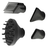 Adler AD 2289 SUPERSPEED Haartrockner mit Ionen-Technologie, 1600W, brushless Motor, 110.000 U/min, 4 Aufsätze, Diffusor, klappbarer Griff, Schwarz