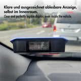 LogiLink Digitale Parkuhr, automatische Aktivierung, 24-Stunden-, Datum und Uhrzeit-Anzeige, SOS-Licht, Blau