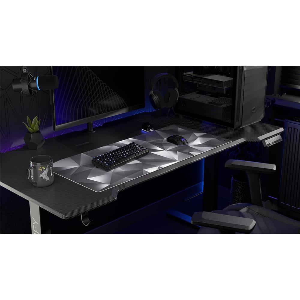 ENDORFY Crystal Black XL Mauspad schwarz rutschfest 900 x 400 mm