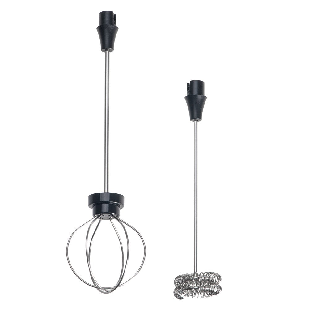 Adler AD 4533 Milchaufschäumer 2-in-1, wiederaufladbar, 3 Geschwindigkeiten, Edelstahl-Aufsätze, USB-C