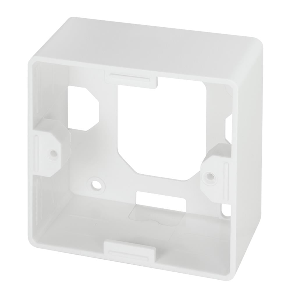 LogiLink Netzwerkdose Cat.5e Unterputz und Aufputz mit 2x RJ45, geschirmt, Signalweiß