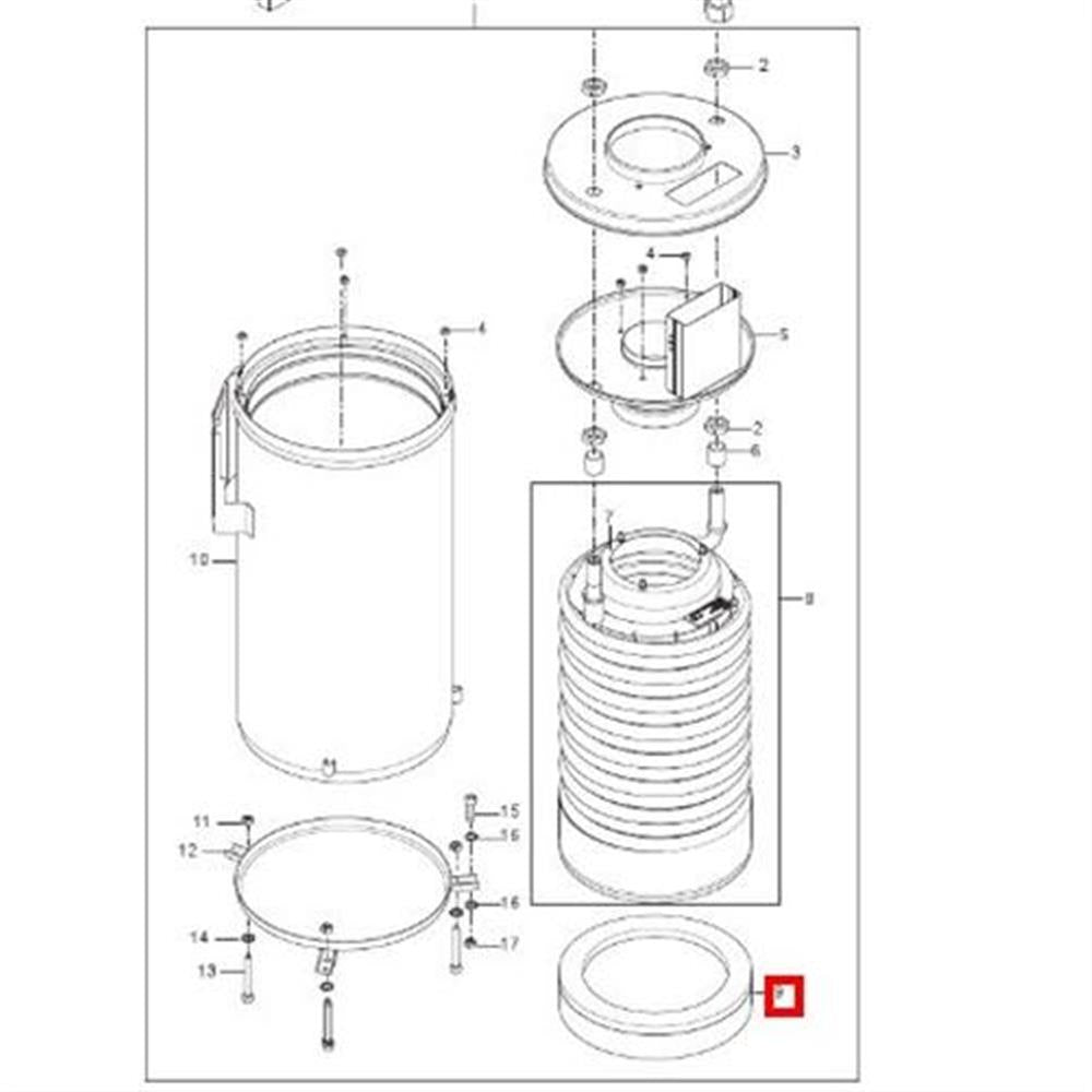 Nilfisk Original 31001042 Insulation B2.5 Isolierung