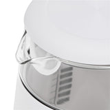 Adler AD 1305 Glas-Wasserkocher 1,7 L mit Temperaturwahl 40–100°C, LED-Display, Warmhaltefunktion 2 Std., 2200 W, Touch-Bedienung weiß silber