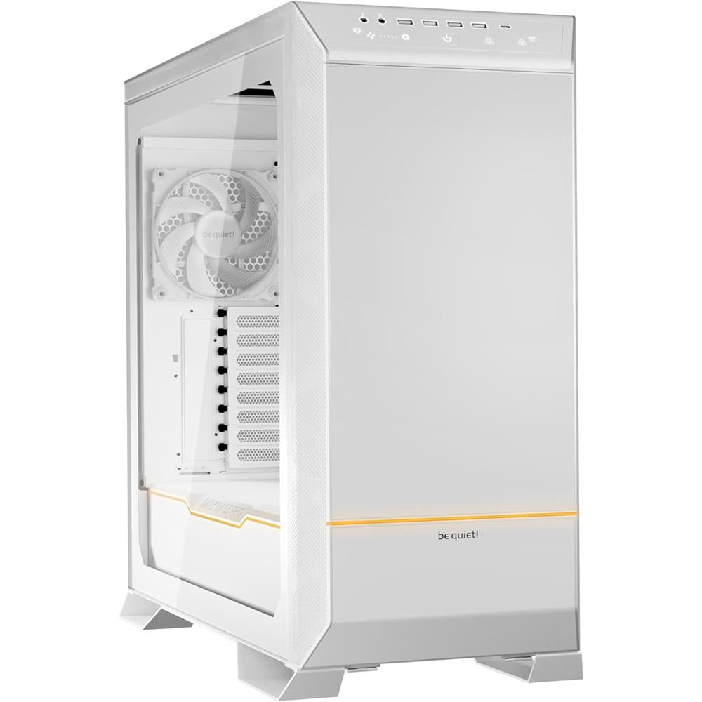 be quiet! Dark Base Pro 901 White PC-Gehäuse mit Seitenfenster Silent Wings 4 PWM Lüfter ARGB-Beleuchtung Weiß BGW51