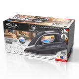 Adler AD 5054 Dampfbügeleisen, leistungsstarkes Bügeleisen mit Dampfstation-Feeling, LCD Display, Wasserpumpe, Dampfstoß, Anti-Tropf, Anti-Kalk, für Kleidung & Haushalt