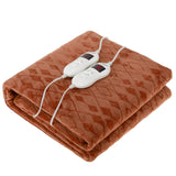 Camry CR 7436 elektrische Heizdecke mit Zeitschaltuhr Timer Heizunterbett braun