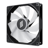 Silentware RF140D-R Black 140mm PWM A-RGB Reverse-Airflow Lüfter mit Daisy-Chain, RGB