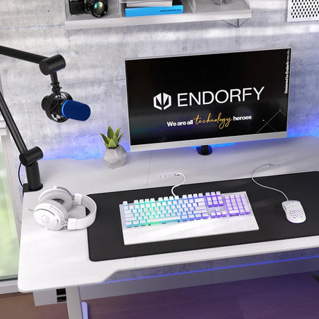 ENDORFY Atlas Single, Monitorhalterung, für 1 Monitor bis zu 27 Zoll, Schwarz | EY8F001