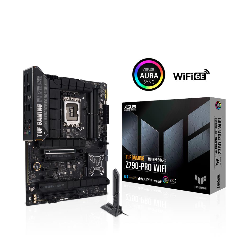 ASUS TUF GAMING Z790-PRO WIFI Mainboard Sockel Intel LGA1700 (ATX, PCIe 5.0, DDR5, 4x M.2, WIFI 6E)