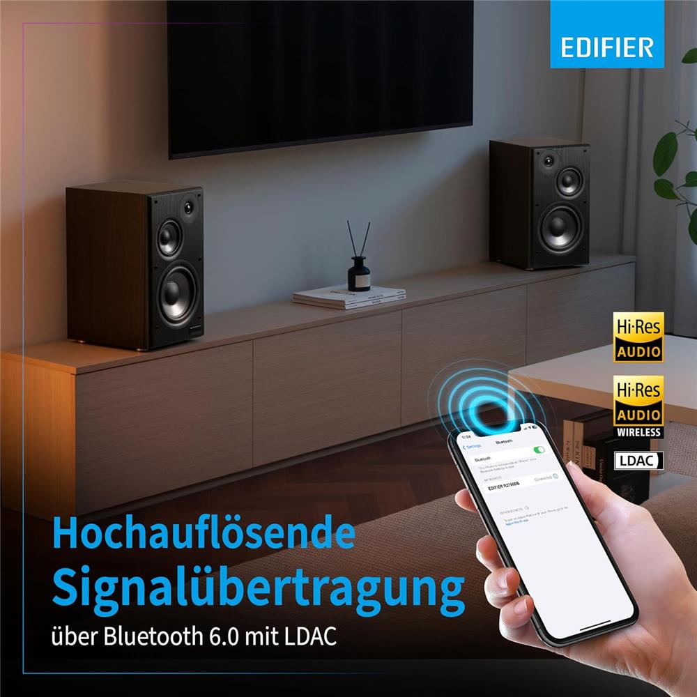 Edifier R2750DB MKII – 3‑Wege Hi‑Res Lautsprecher, 144W RMS, HDMI eARC