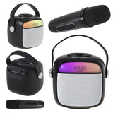 Adler AD 1199 Karaoke Lautsprecher mit Mikrofon SD USB AUX Bluetooth schwarz
