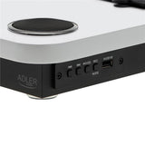 Adler AD 1914 Plattenspieler – Bluetooth, USB, Riemenantrieb & Lautsprecher in Weiß