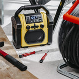 Adler AD 1911 Baustellenradio mit Bluetooth AUX wasserdicht gelb schwarz