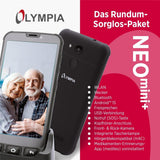 Olympia NEO Mini+ Seniorenhandy 5" Smartphone Notruftaste Whatsapp Android 15 4G LTE Dual SIM