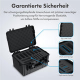 GRAUGEAR Festplattenschutzkoffer Schwarz für 3,5" & 2,5" & M.2 HDD/SSDs 19 Festplatten stoßfest hitzebeständig wasserfest sichere Lagerung