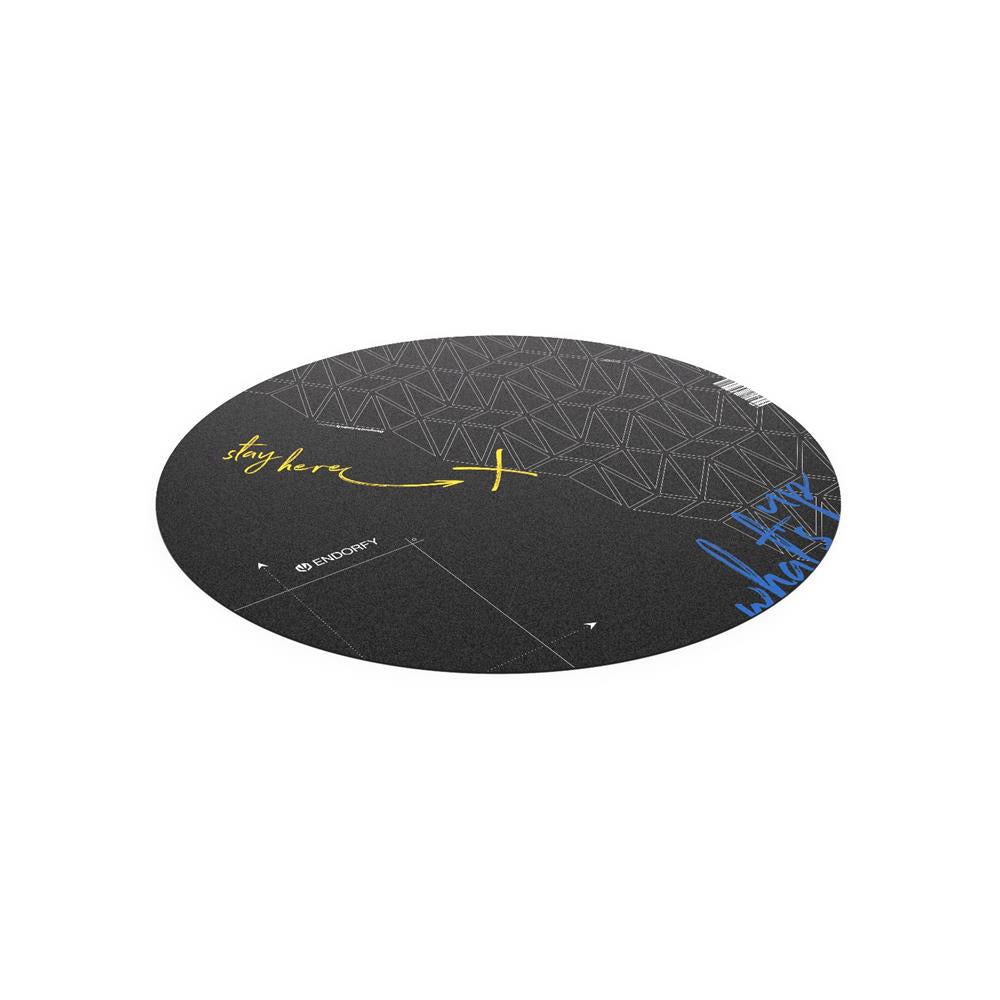 ENDORFY Floor Pad, Bodenschutzmatte, 110 cm, runde Bodenmatte, rutschfeste Stuhlunterlage