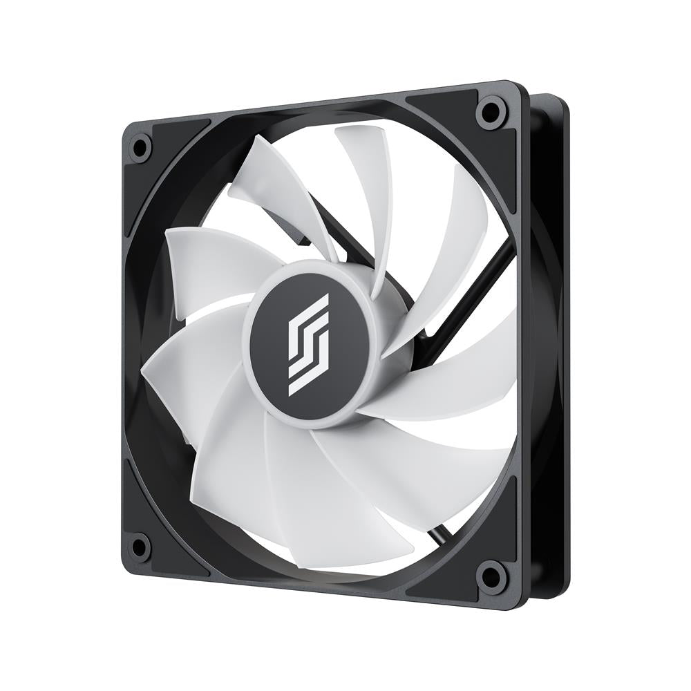 Silentware RF120-R Black 120mm PWM A-RGB Reverse-Airflow Lüfter, RGB, leise für Gaming-PC