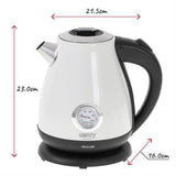 Camry CR 1344w Retro Wasserkocher mit Thermometer