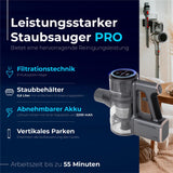 Adler AD 7062 Akku Staubsauger Pro mit Automatikmodus Grau