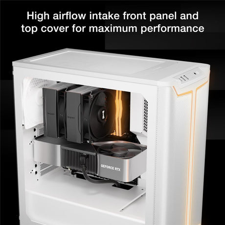 be quiet! Pure Base 501 DX White PC-Gehäuse 3 vorinstallierte Pure Wings 3 140mm PWM-Lüfter