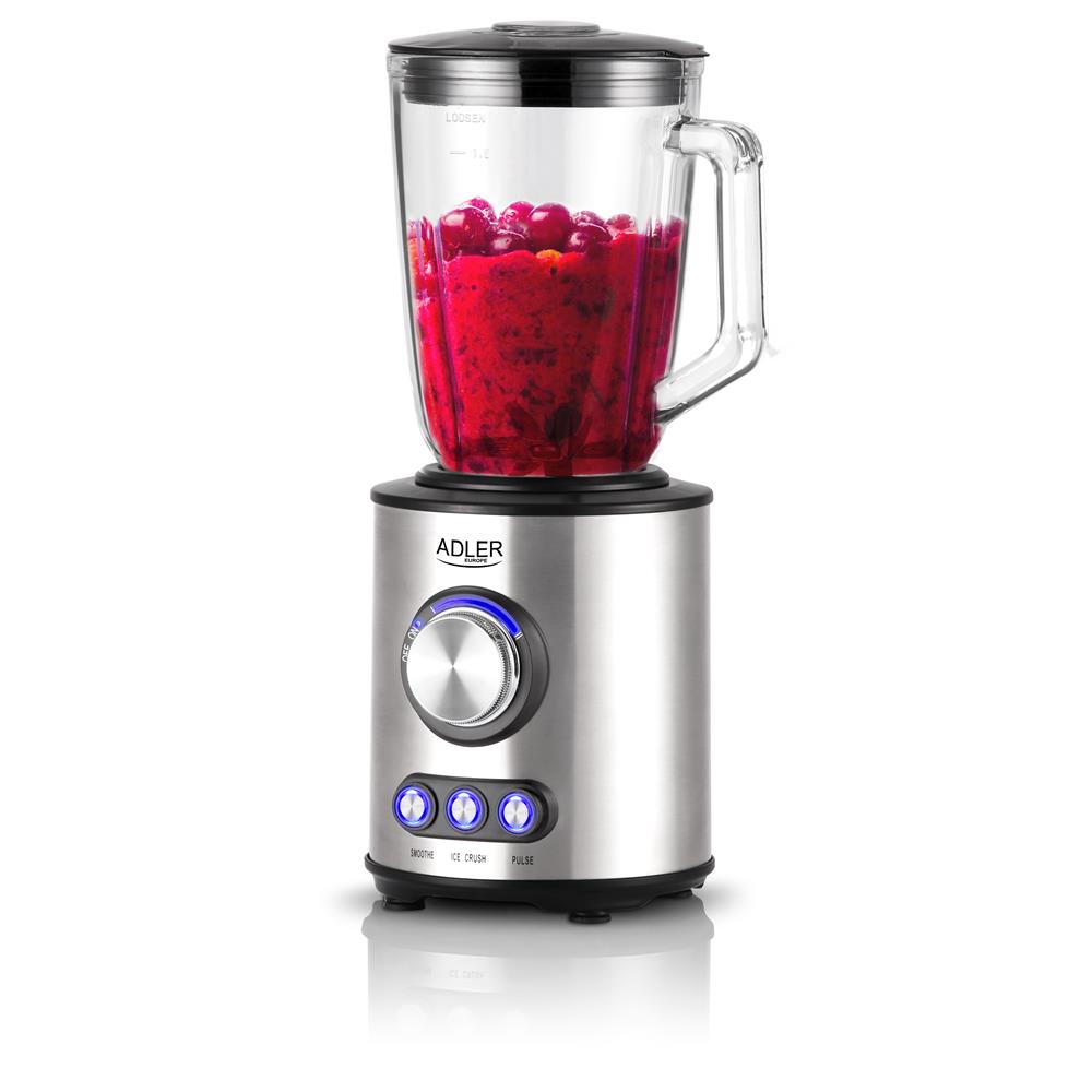 Adler AD 4078 Standmixer mit 1,5L Glasbehälter für Smoothie, Ice Crush und Puls-Funktion