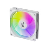 Silentware RF120W-R White 120mm PWM A-RGB Reverse-Airflow Lüfter, RGB, leise für PC-Gehäuse