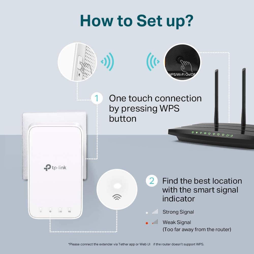 TP-Link RE330 AC1200 WLAN Verstärker Repeater App Steuerung Signalstärkeanzeige | refurbished