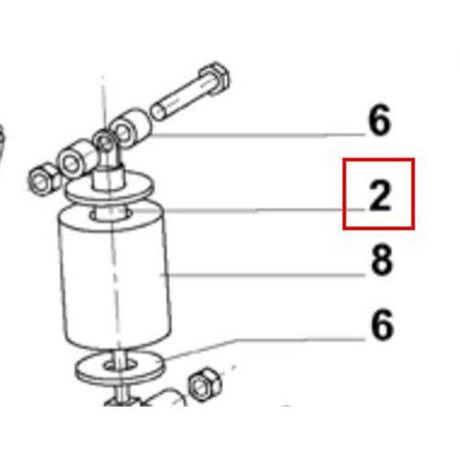 Nilfisk Original 909 5637 000 Gasdruckfeder BA 410