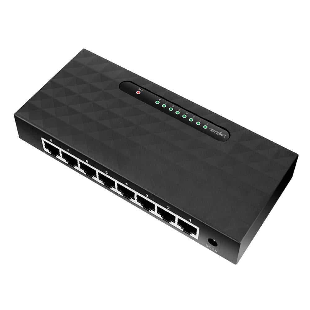 LogiLink Desktop Gigabit Switch 8-Port mit 8x RJ45