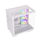 Silentware View A-RGB White – Showcase Midi Tower mit Glasfront, Glas-Seitenfenster & 4 RGB Lüftern