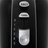 Camry CR 4218 Handmixer schwarz Handrührgerät Rührbesen Knethaken Edelstahl 5 Geschwindigkeiten