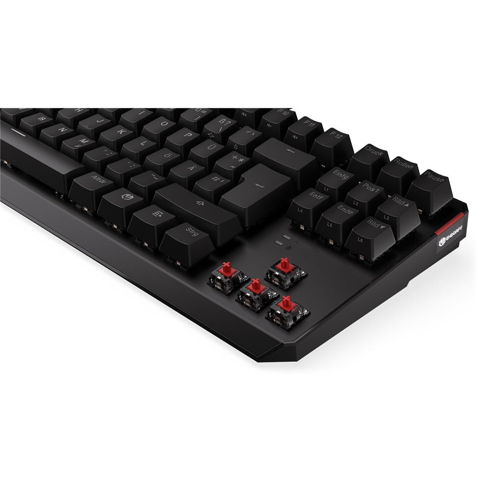 ENDORFY Thock TKL DE Kailh Red, Tastatur, DE-Layout, Schwarz, Beleuchtet