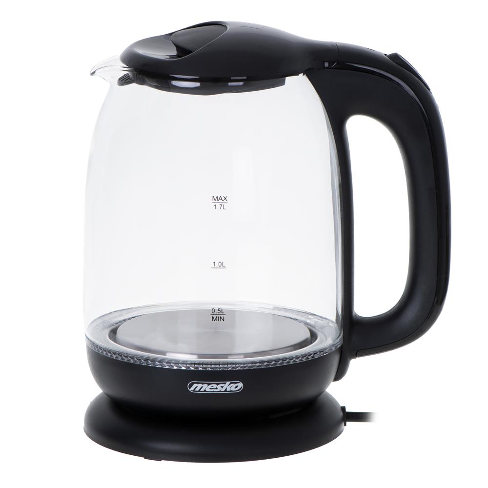 Mesko MS 1302 Glas Wasserkocher 1,7 l schwarz – stilvoll & leistungsstark