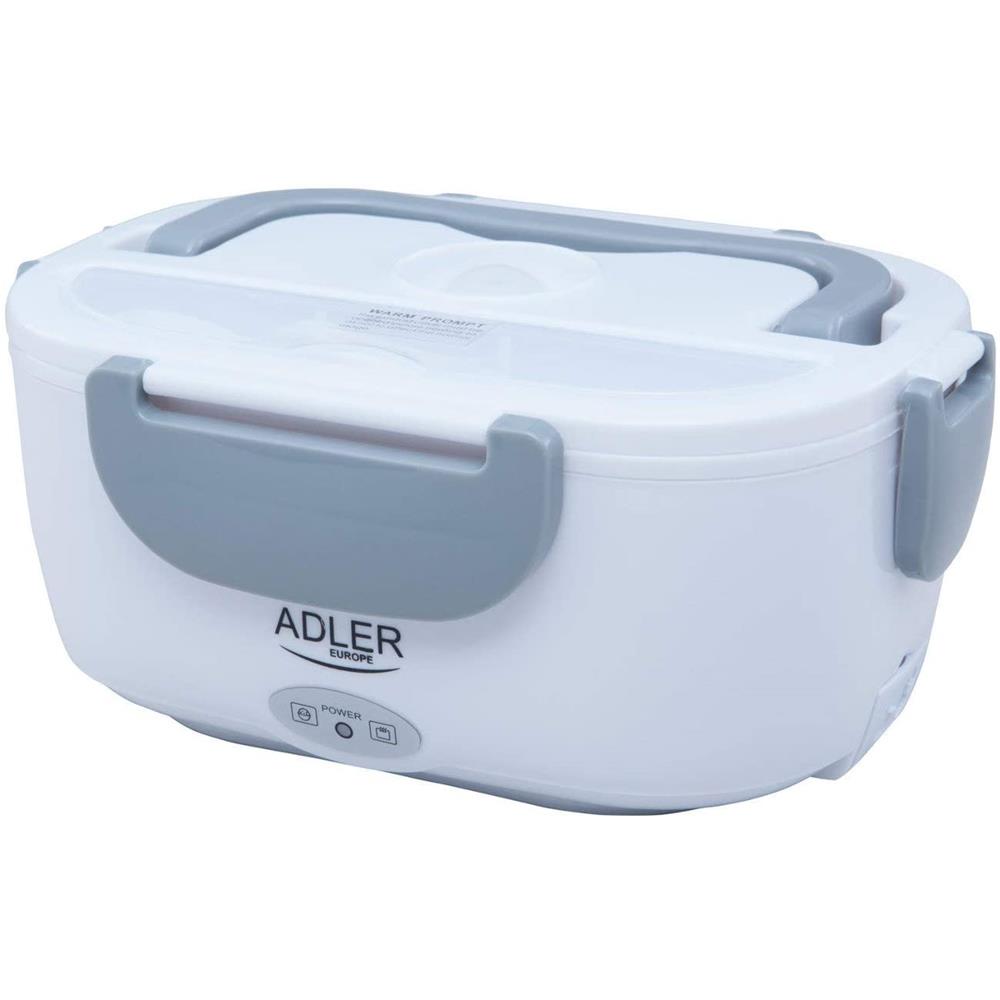 Adler AD 4474 Elektrische Lunchbox in Grau für warme Mahlzeiten, beheizbare Lebensmittelbox