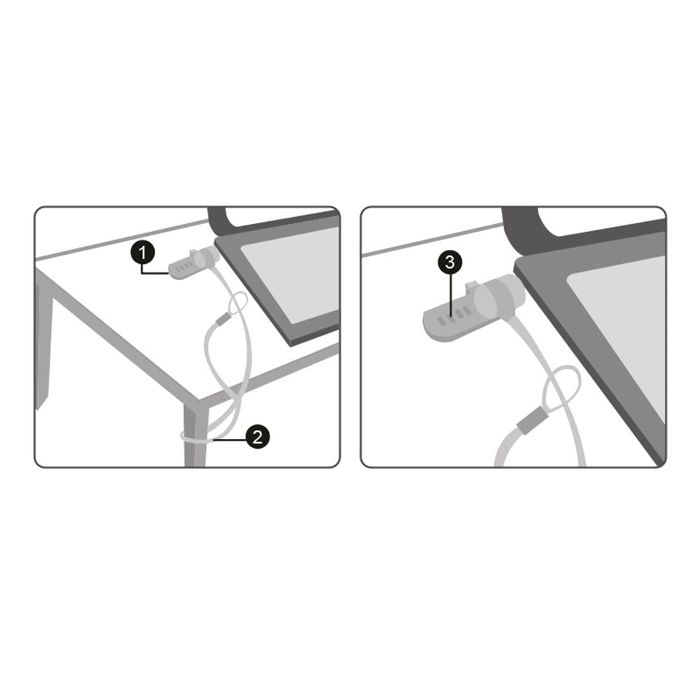 LogiLink Notebook Diebstahlsicherung mit Noble Lock Zahlenschloss