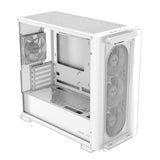 ASUS A23 PLUS TG ARGB White microATX PC Gehäuse mit 4 ARGB Lüftern und Glasfront