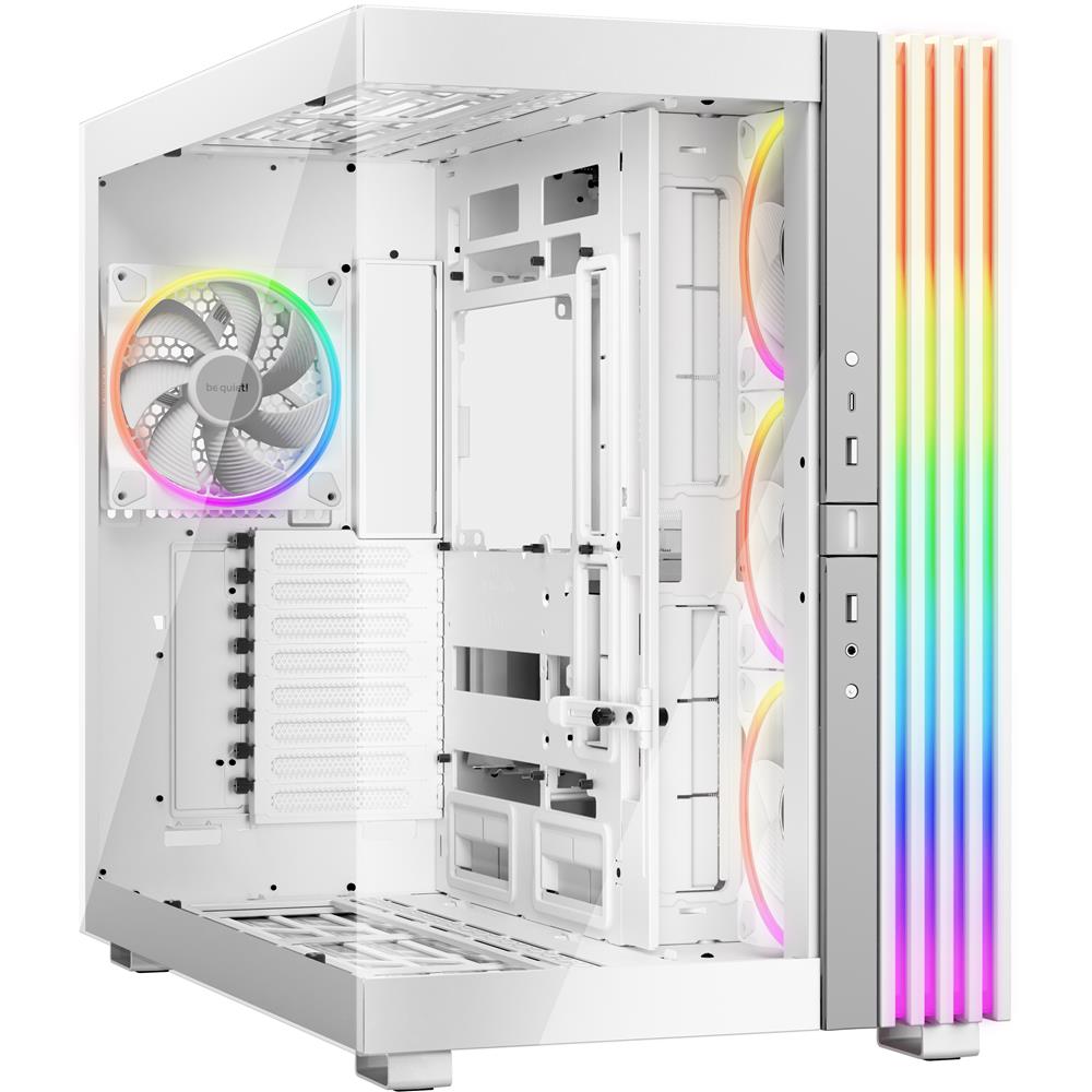 be quiet! Light Base 900 FX White PC-Gehäuse atemberaubender Panorama-Blick Show Case