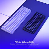 ENDORFY Thock 75 Prozent Wireless Tastatur DE Layout Kailh Box Red Schwarz