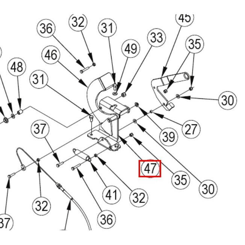 Nilfisk Original 56384106 Bracket Brake Pedal Bremspedal Halterung