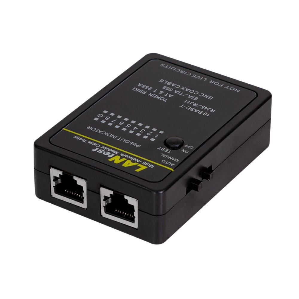 LogiLink Kabeltester für RJ45-, RJ11- und BNC-Kabel, mit Remote Einheit